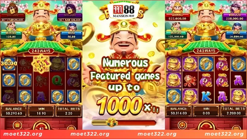 Chi tiết cách chơi của Lucky Fortunes tại nhà cái M88